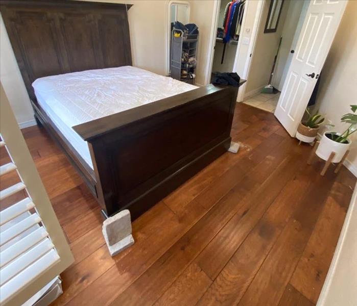 Master Bedroom in West El Paso Home Before Mitigation 