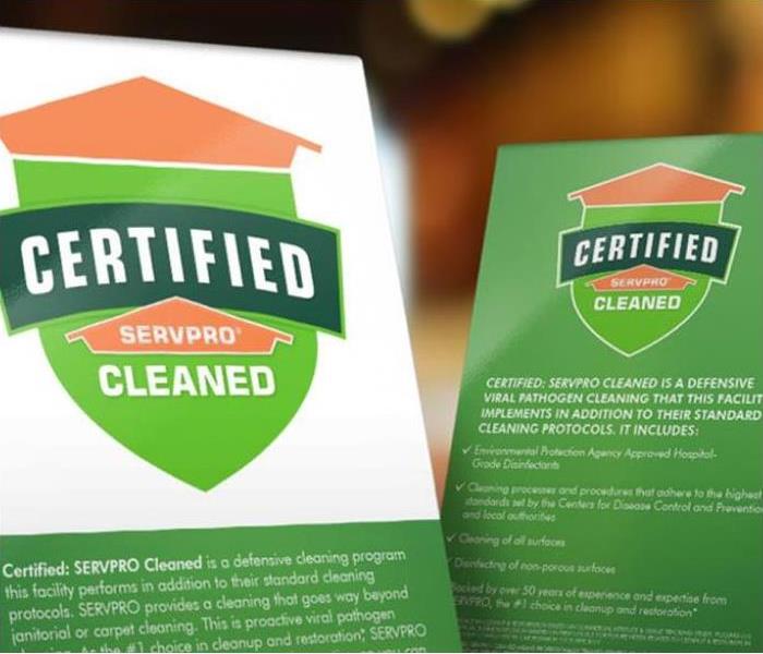 Become Certified: SERVPRO® Cleaned if Your Business Has a COVID-19 Outbreak.